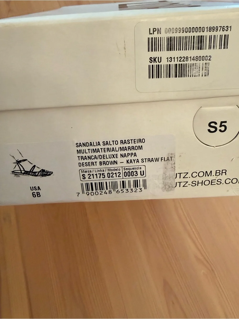 NIB Schutz Brown Kaya Ankle Strap Straw Flat Sandal Size 6 boho resort cottage - Picture 9 of 9